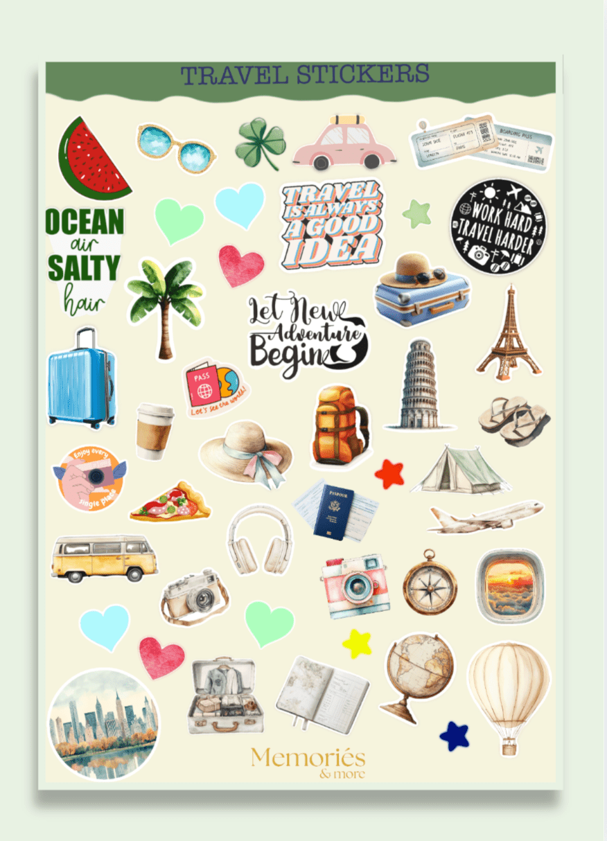 Stickers, TRAVEL - Memoriés & more