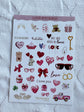 Sticker Sheet, LOVE - Memoriés & more