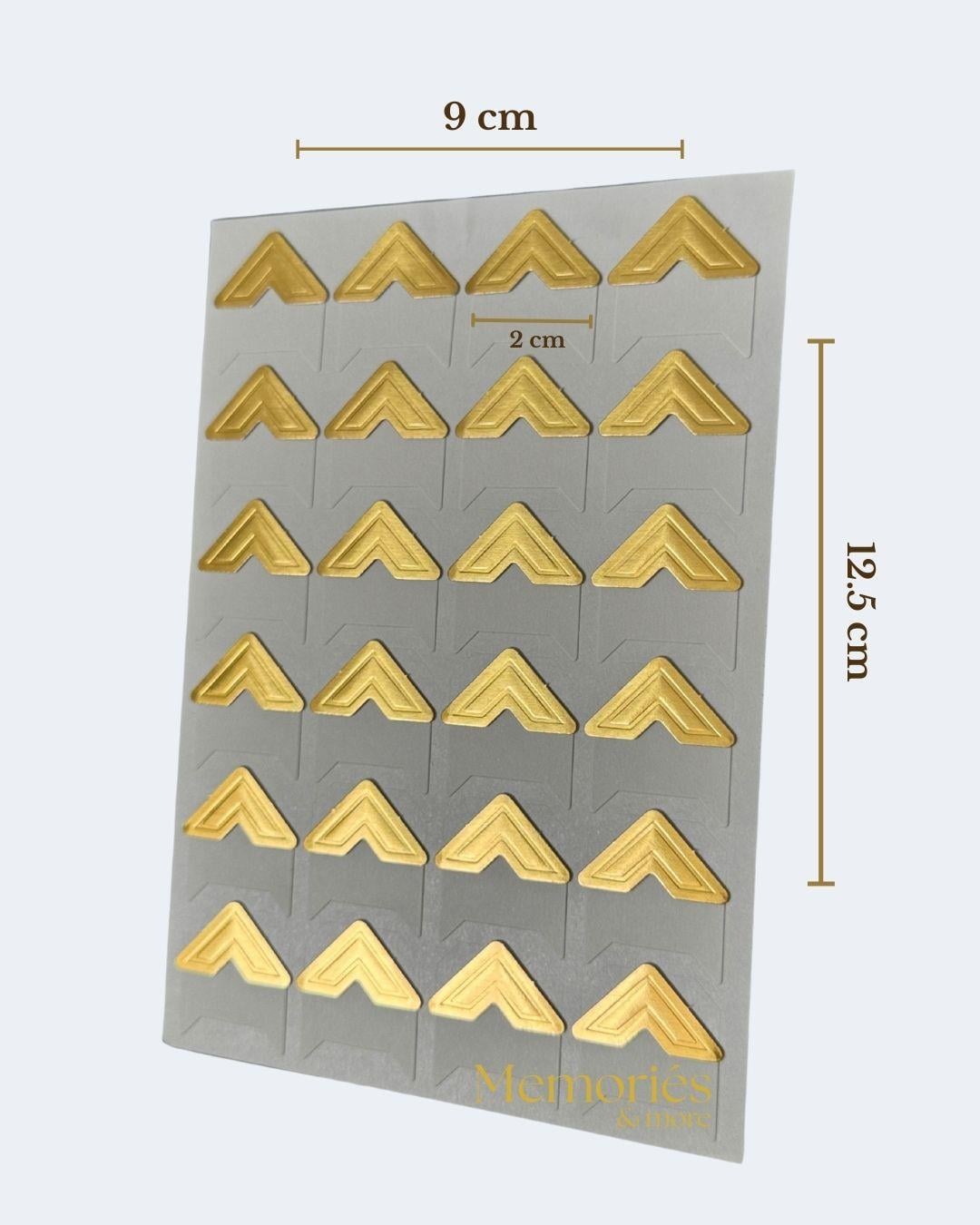 Photo Corner Sticker, GOLD - Memoriés & more
